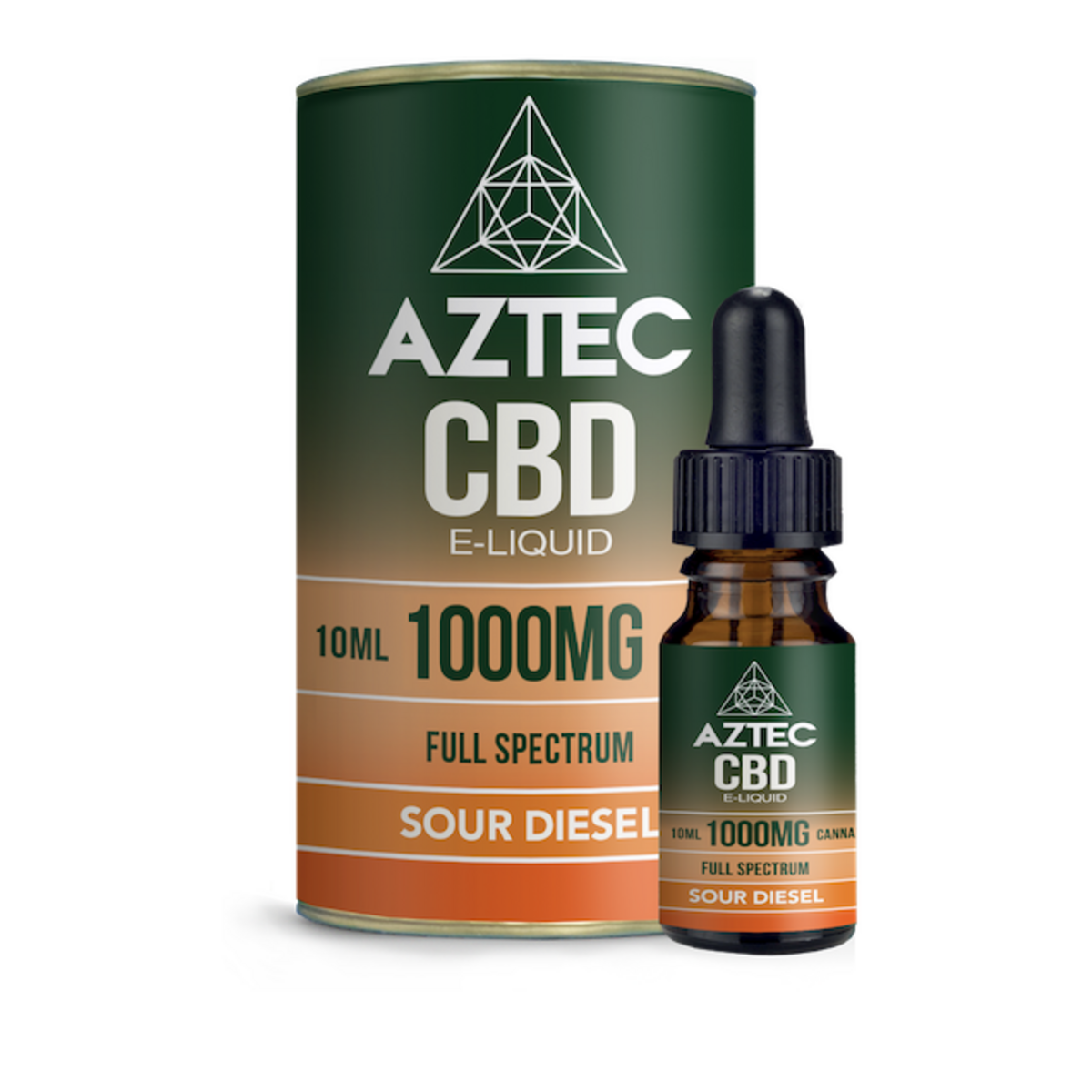 CBD вейп е-течност Sour Diesel AZTEC, 1000 мг