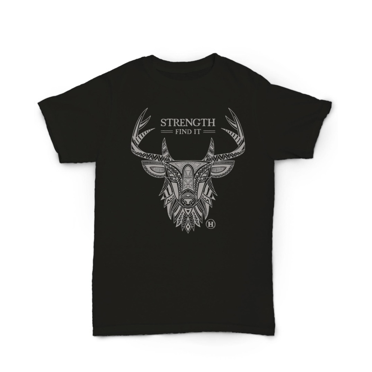Тениска Hempy's Totem Series Deer Black с коноп XS-XXXL