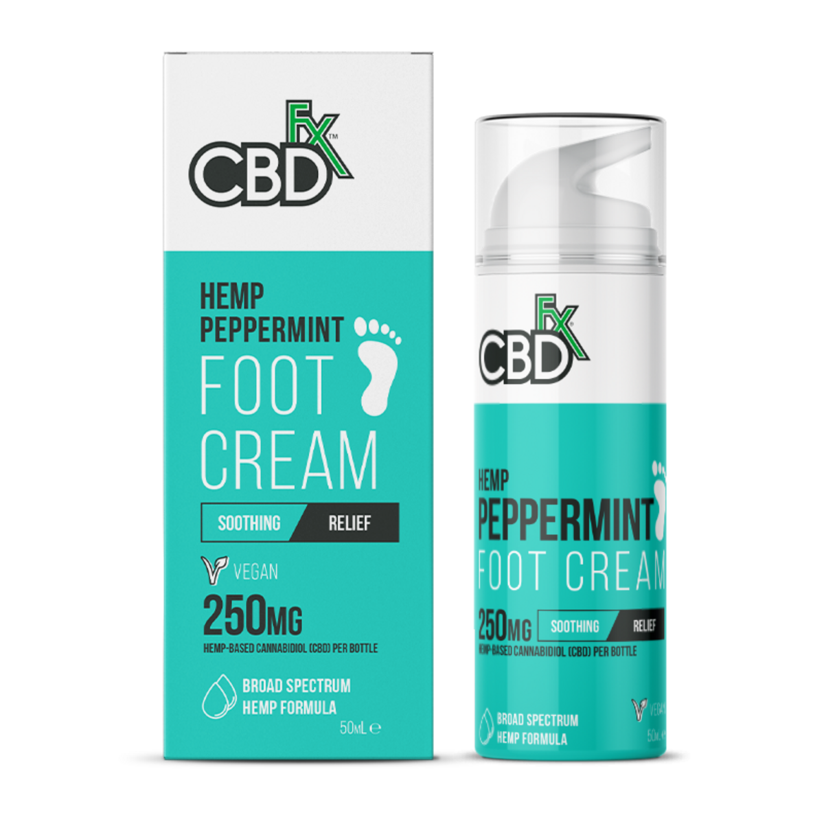 CBD крем за крака Peppermint CBDfx 250мг