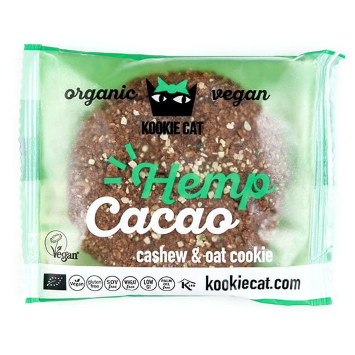 Био Курабийка с Конопени семена и Какао, Kookie Cat, 50 грама